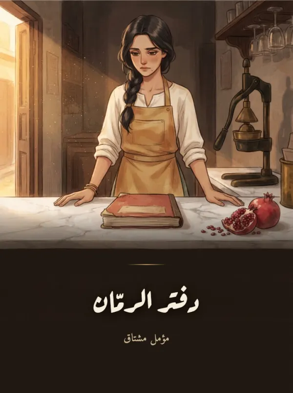 غلاف رواية دفتر الرمّان
